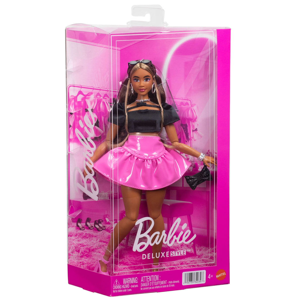 Muñeca Falda Rosa Barbie
