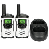 Alecto Walkie Talkie 2er Set 7 Km Reichweite, Weiss/Schwarz