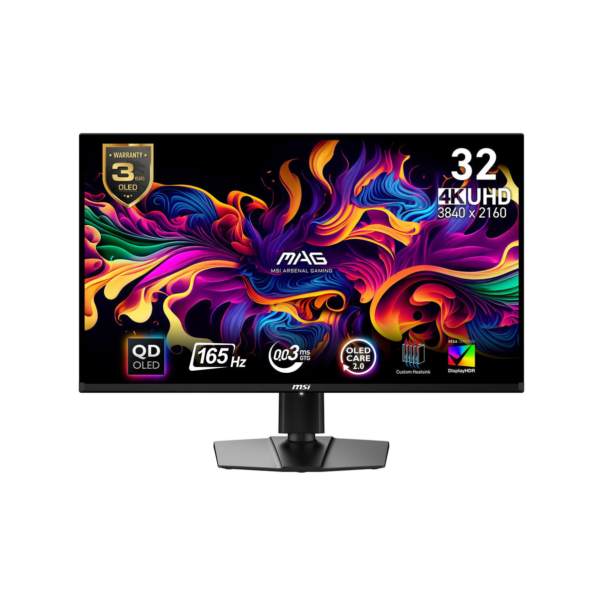 Monitor 32"(81.3cm)Tft Msi Mag 321upde Qd-Oled 9s6-3dd39t-029