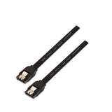 Aisens Cable Sata Iii Datos 6g Con Anclajes - 0.50m Para Disco Duro / Ssd - Negro