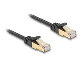 Delock Rj45 Cable De Red Plano Trenzado Cat.6a S/Ftp 0.50m Azul