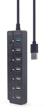 EAN 8716309124737 - Gembird UHB-U3P1U2P6P-01 hub de interfaz USB 3.2 Gen 2 (3.1 Gen 2) Type-A 5000 Mbit/s Negro imagen 1