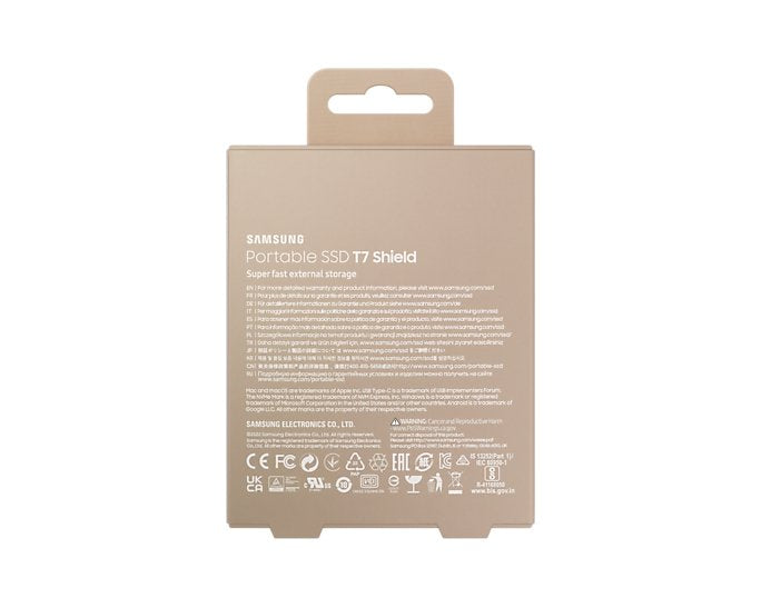 Samsung Ssd Portable T7 Shield 1tb Beige Retail (N)
