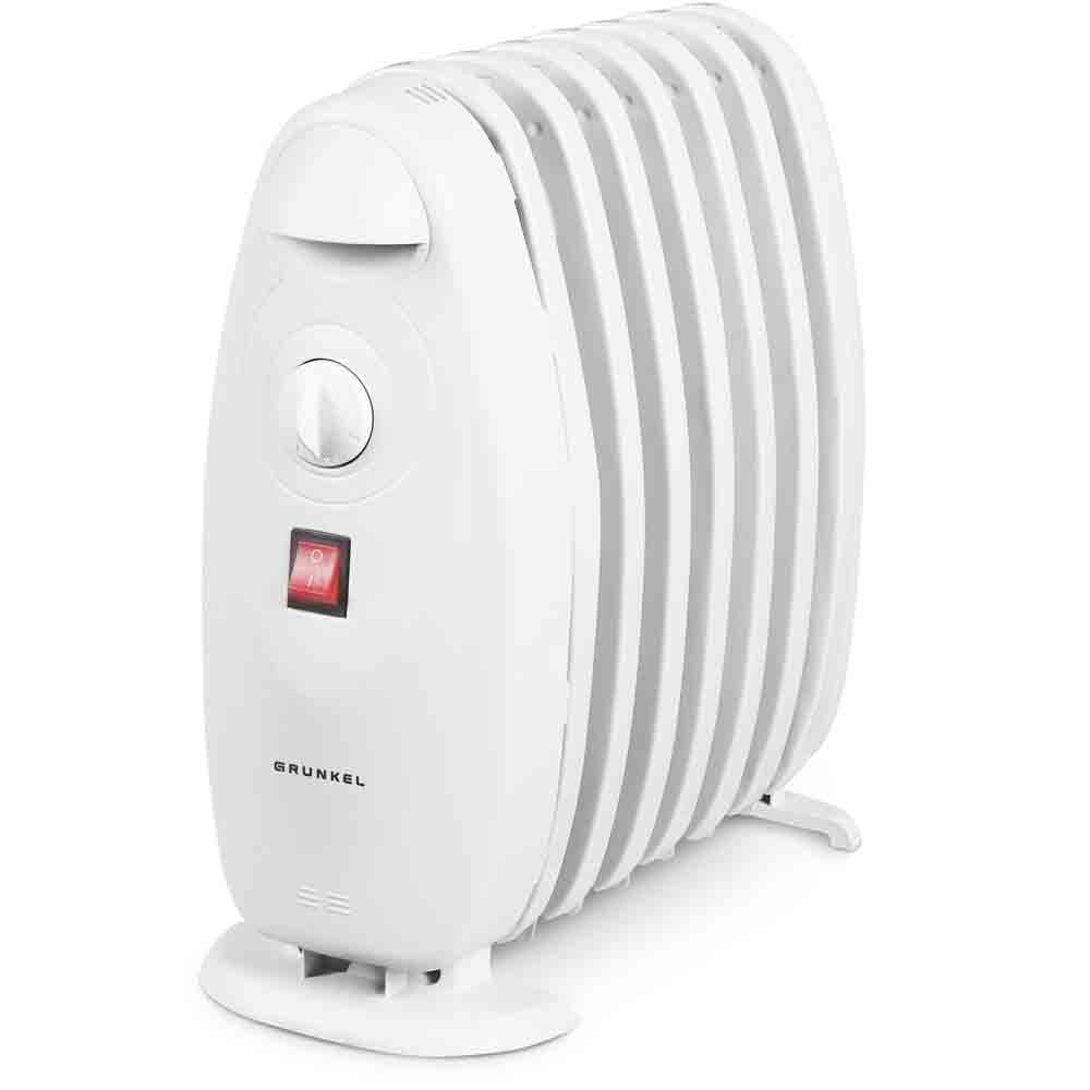 Radiador De Aceite Eléctrico Mini Grunkel 800w Blanco Racp-80d