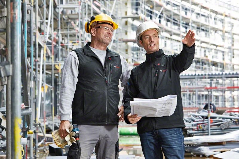 Bosch Professional Chaleco Calefactable Ghv 12+18v Xa, S, Ropa De Trabajo Negro, Sin Batería