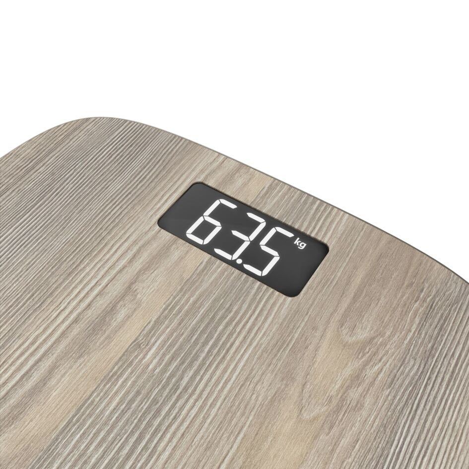 Tefal Pp1600 Origin Bathroom Scale, Wood Design