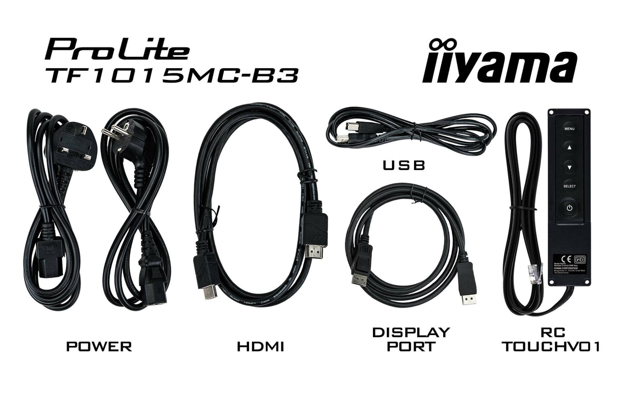 Tft-Touch 10,1\"/25,7cm Iiyama Prolite Tf1015mc *Negro* 16:9 - Open Frame