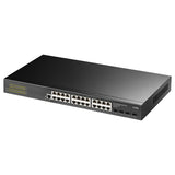 Switch De 24 P Rj45 Giga + 4sfp  L2 Configurable Montaje En Rack
