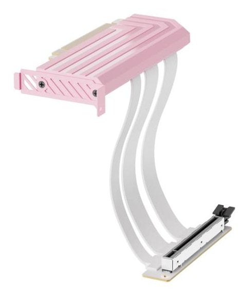 Hyte Pcie 5.0 Hyper Riser, Cable De Extensión Rosa/Blanco, 20cm Acc-Hyte-Pcie50-Sm