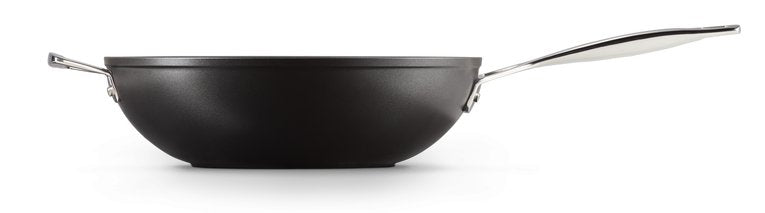 Le Creuset Toughened Non-Stick Nonstick Stir-Fry Stirfry Pan 30cm Negro Silver (51104300010202)