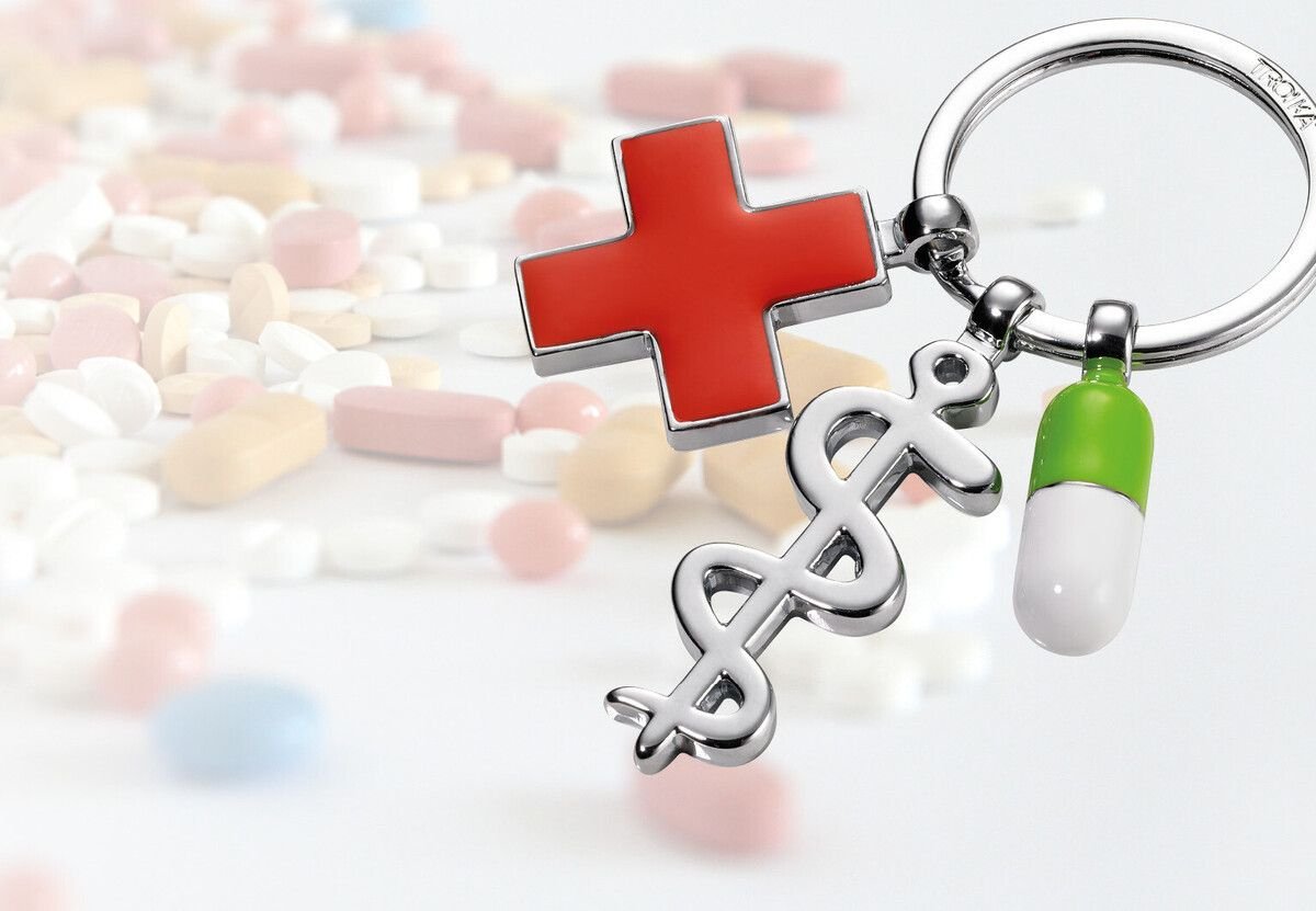 Llavero Troika Get Well De Anilla Multicolor, Plata