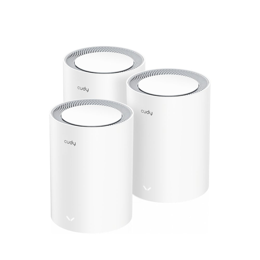 Cudy Ax3000 Pack De 3 Sistemas Wifi 6 Mesh Ax3000 2.5g Dual Band - Admite Ancho De Banda De 20/40/80/160mhz - 1x Puerto