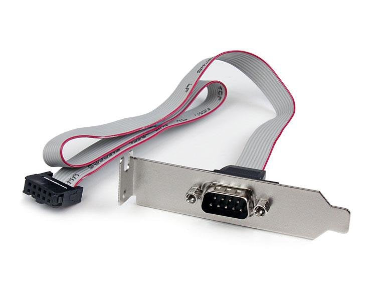 Startech Bracket Serie Db9 Rs232 A Idc 10 Pines Placa Base Perfil Bajo 0.4m Plate9m16lp