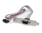 Startech Bracket Serie Db9 Rs232 A Idc 10 Pines Placa Base Perfil Bajo 0.4m Plate9m16lp