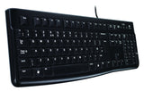 Logitech K120 Corded Teclado Teclado Usb Qwertz Suizo Negro