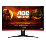 Monitor Aoc 27" C27g2ze/Bk Full Hd Led Gaming Curvo 16:9 0,5ms 240hz 2xhdmi Dp Vesa Full Hd Negro Rojo