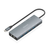 Docking Usb Tipo-C Aisens Asuc-9p051-Gr 1xdisplayport 1xhdmi 4k 4xusb 1xusb Tipo-C 1xrj45 1xusb Tipo-C Pd Gris