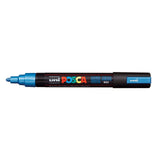 EAN 4902778113554 - POSCA PC-5M marcador 1 pieza(s) Punta redonda Azul metálico imagen 1