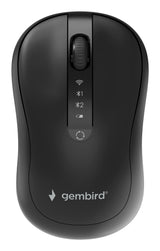 Gembird Dual-Mode 4-Button Wireless Mouse 1600dpi Black
