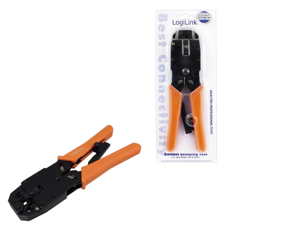 Logilink Crimpadora Rj45 / Rj12 Naranja