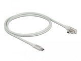 Delock Cable Magnético Thunderbolt 3 Usb-C 4k 60 Hz Macho A Macho Acodado 1,20 M.