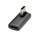 Roline Usb4 Gen 3x2 Adapter Typ C St Bu, Aluminium, 90, Gedreht, Silberfarben