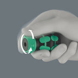 Wera Force Shape Compact Stubby Magazine Ra 1, Bit Set Black/Green, 6 Partes, 1/4 ", Con Función De Trinquete 05008891001