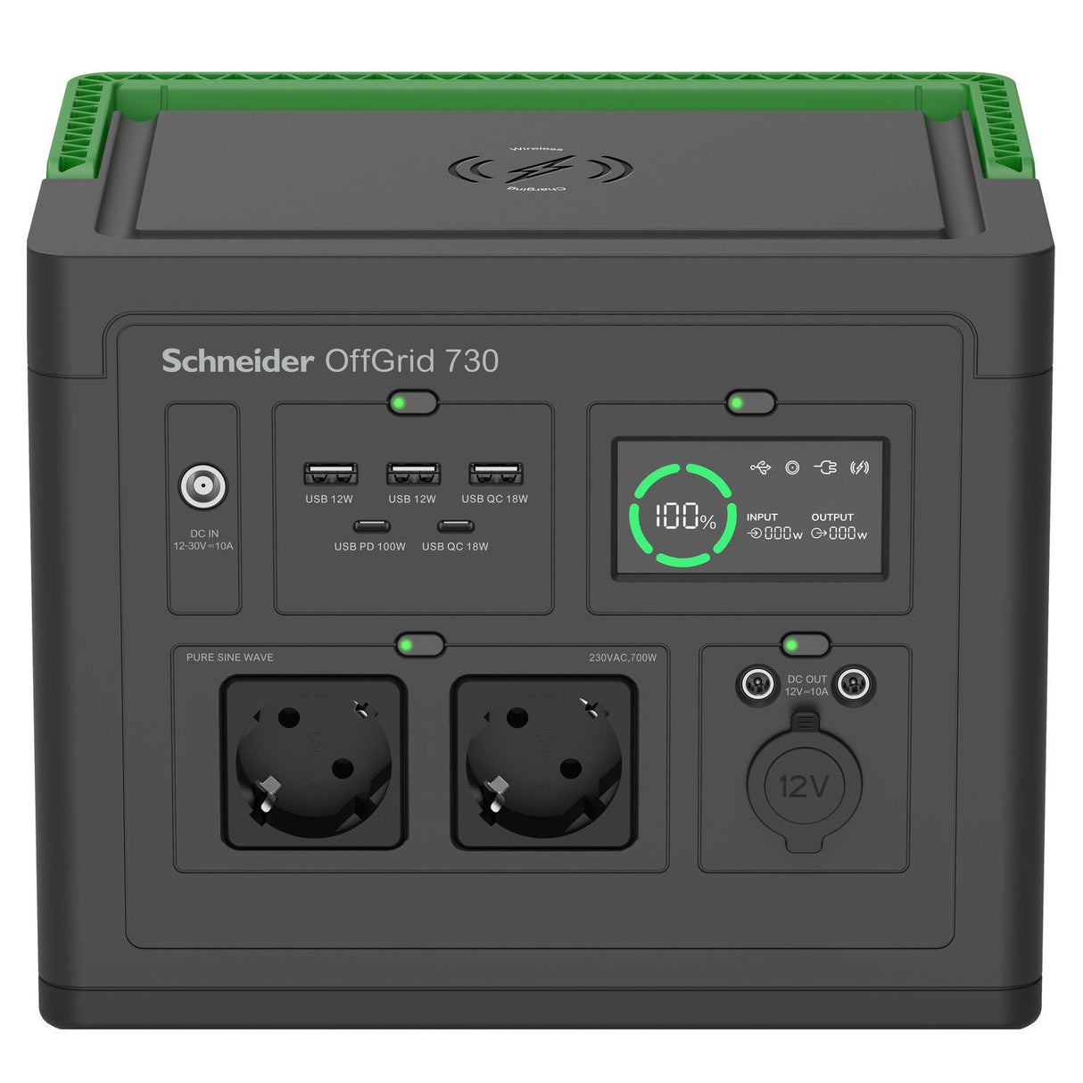 Apc Schneider Offgrid Portable Power Station 730 738wh Lithium-Ion 2 Schuko Sinewave