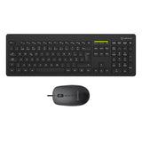 Unykach Mk212 Pro Slim Wireless Pack De Teclado Inalambrico Slim 108 Teclas De Membrana + Raton Inalambrico 1600dpi, 3