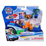 Spin Master Paw Patrol - Búsqueda Y Rescate: Vehículo De Reciclaje De Rocky Con 2 Figuras, Vehículo De Juguete 6075445