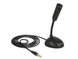 Delock Micrófono De Condensador Omnidireccional Jack 3,5 Mm Estéreo