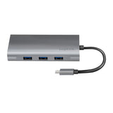 Estación De Acoplamiento Logilink Usb 3.2 Gen1, Usb-C, 10 Puertos, Pd, Plateado.
