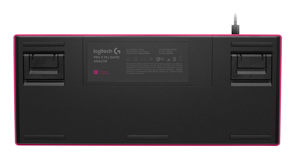 Teclado Ingles Logitech G Pro X Tkl Rapid Usb Qwerty Internacional De Ee.Uu. Rosa