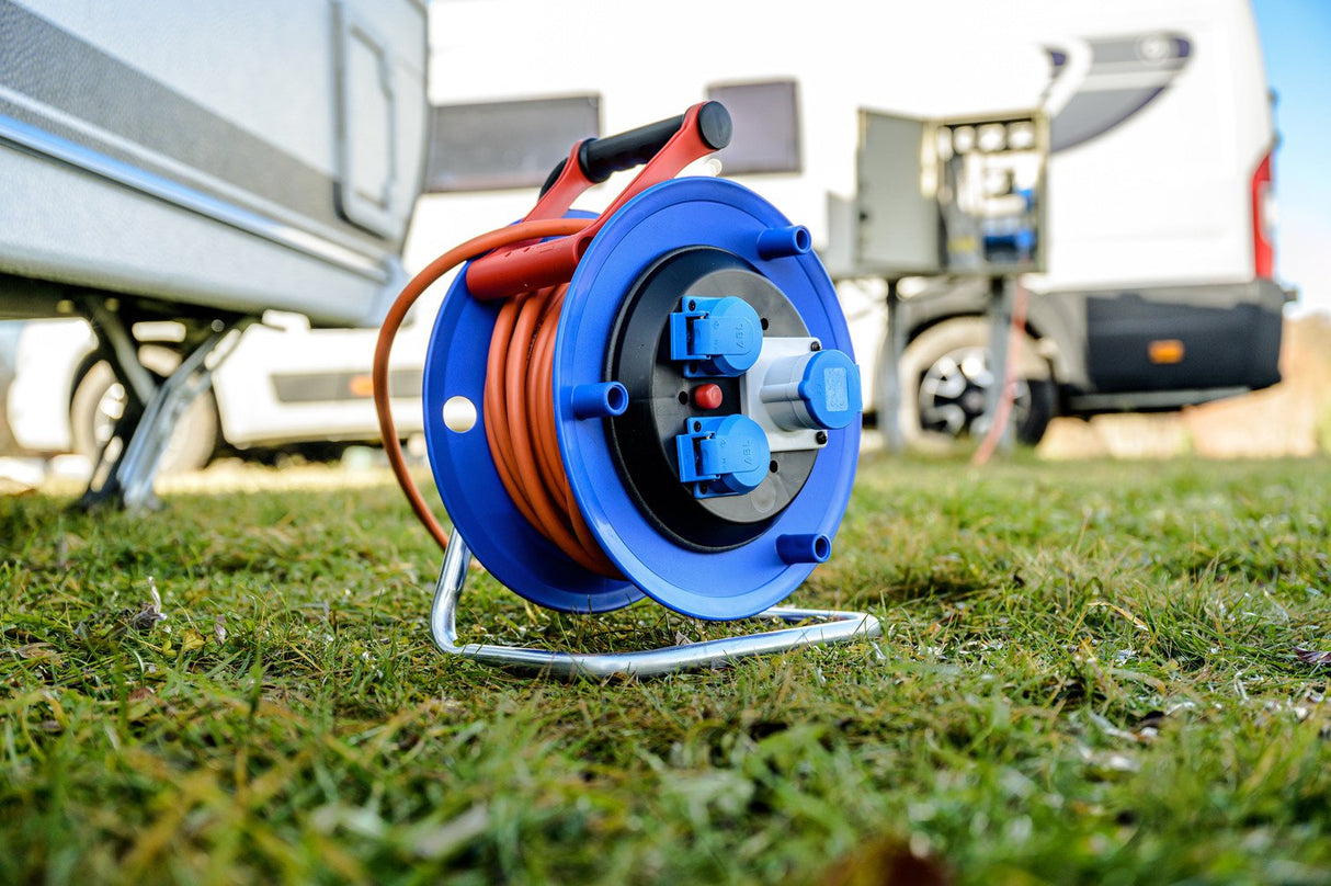 EAN 4007123673919 - Brennenstuhl 1182690100 base múltiple 25 m 3 salidas AC Exterior Azul, Naranja imagen 7