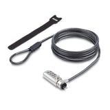 Slim Laptop Cable Lock 6.6ft - Noble Wedge Slot Compatible