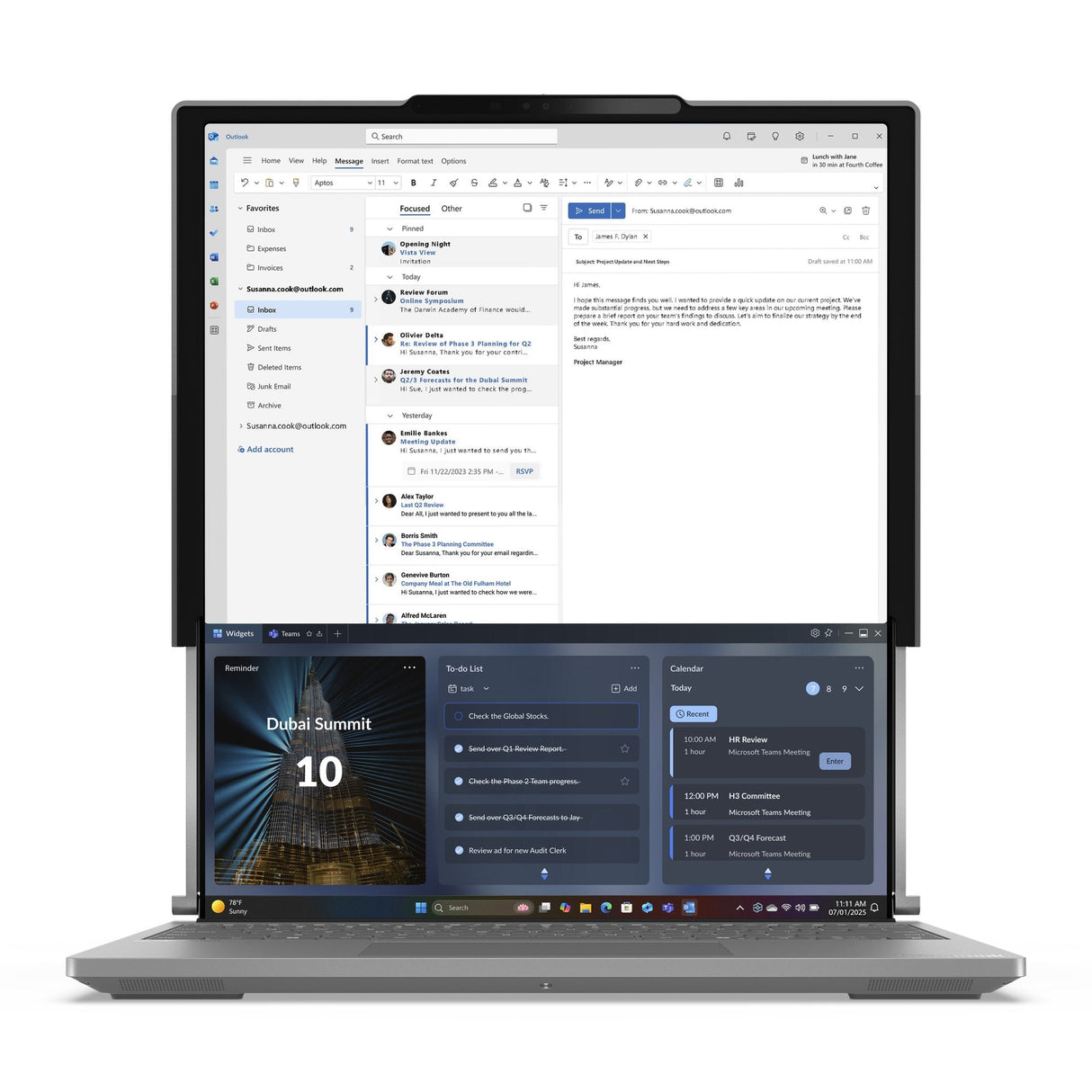 Portátil Lenovo Thinkbook Plus G6 Rollable Copilot+ Pc  Ultra 7 258v 14" 32 Gb Lpddr5x-Sdram 1 Tb Ssd Wi-Fi 7 (802.11be) Windows 11 Pro Español Gris