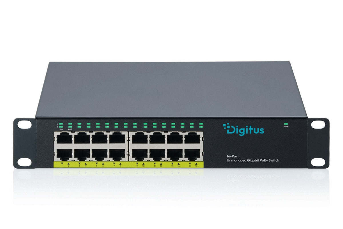 Digitus Switch 16-Port 10" Unmanaged 120w Poe+