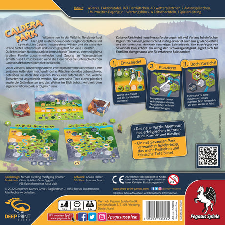 EAN 4250231734564 - Pegasus Spiele Caldera Park Juego de mesa Viaje/aventura imagen 4
