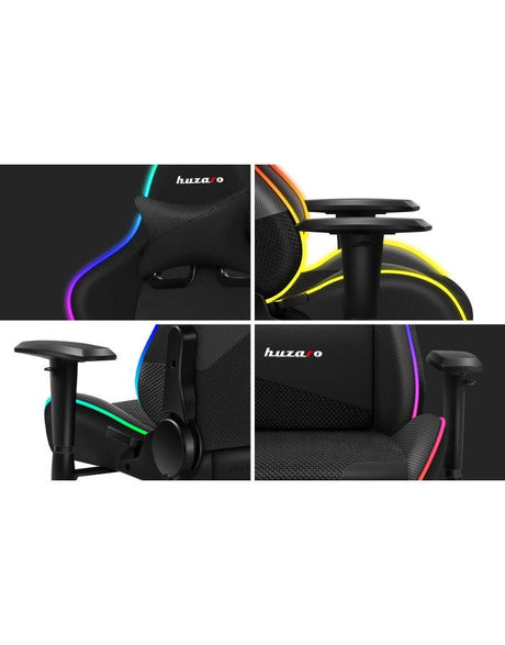 EAN 5903796013030 - Huzaro Force 6.2 RGB Silla para videojuegos de PC Asiento (de seguridad) de butaca Negro imagen 14