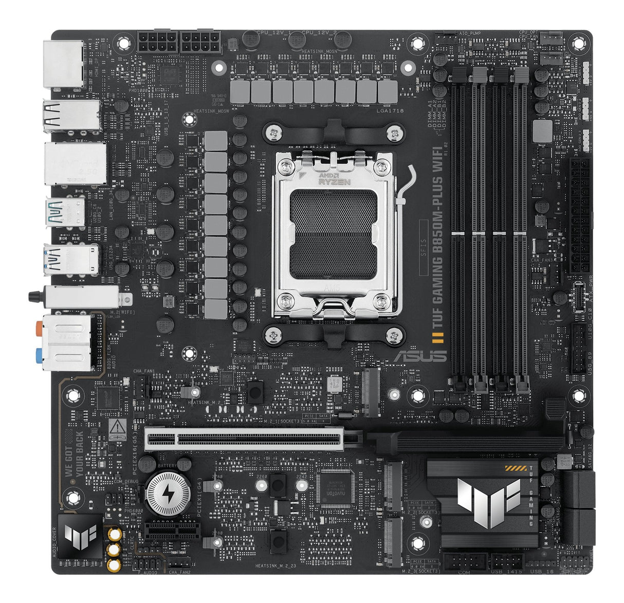 EAN 4711387764916 - ASUS TUF GAMING B850M-PLUS WIFI AMD B850 Zócalo AM5 micro ATX imagen 2