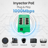 Extralink Active Poe Injector 4 Port Gigabit 802.3at/Af Mode A