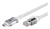 EAN 4040849741654 - Goobay 74165 cable de red Blanco 1 m Cat6 F/UTP (FTP) imagen 4