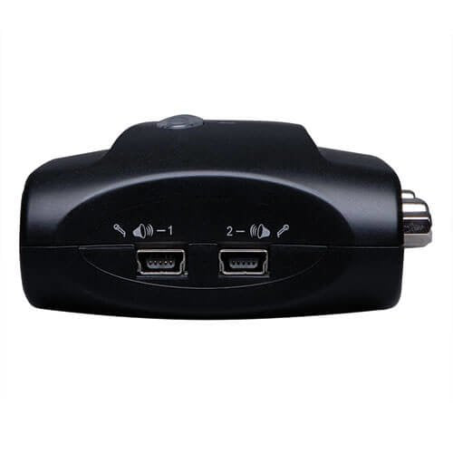 Tripp Lite B004-Vua2-K-R Kvm Compacto De 2 Puertos Usb Con Audio Y Cables