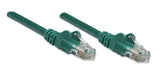 Intellinet Cat5e, 0.45m Cable De Red Verde 0,5 M U/Utp (Utp)
