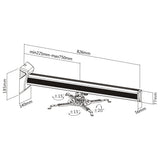 Soporte De Pared Inline Para Proyector, Máx. 16 Kg