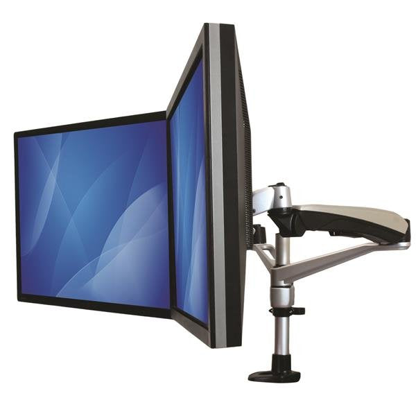 EAN 0065030863759 - StarTech.com ARMDUAL30 soporte para monitor 76,2 cm (30") Escritorio Negro, Plata imagen 10