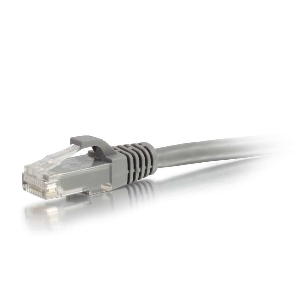 Cable C2g De Conexión De Red De 0,5 M Cat5e Sin Blindaje Y Con Funda (Utp), Color Gris