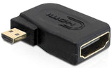 Delock Adapter High Speed Hdmi With Ethernet - Micro D Stecker > A Buchse Seitlich Gewinkelt