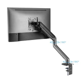 Tooq Soporte Mesa Pantallas Giratorio Inclinacion 1 Brazo 17-32" - Gris