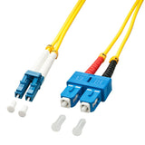 Cable Dúplex De Fibra Óptica Lindy Lc/Sc Os2 3m 9/125æm Monomodo